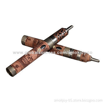 Smokjoy Wooden N Fire LA3/LA4 Glass Tank Atomizers with 2.5mL Capacity, OEM Orders Available